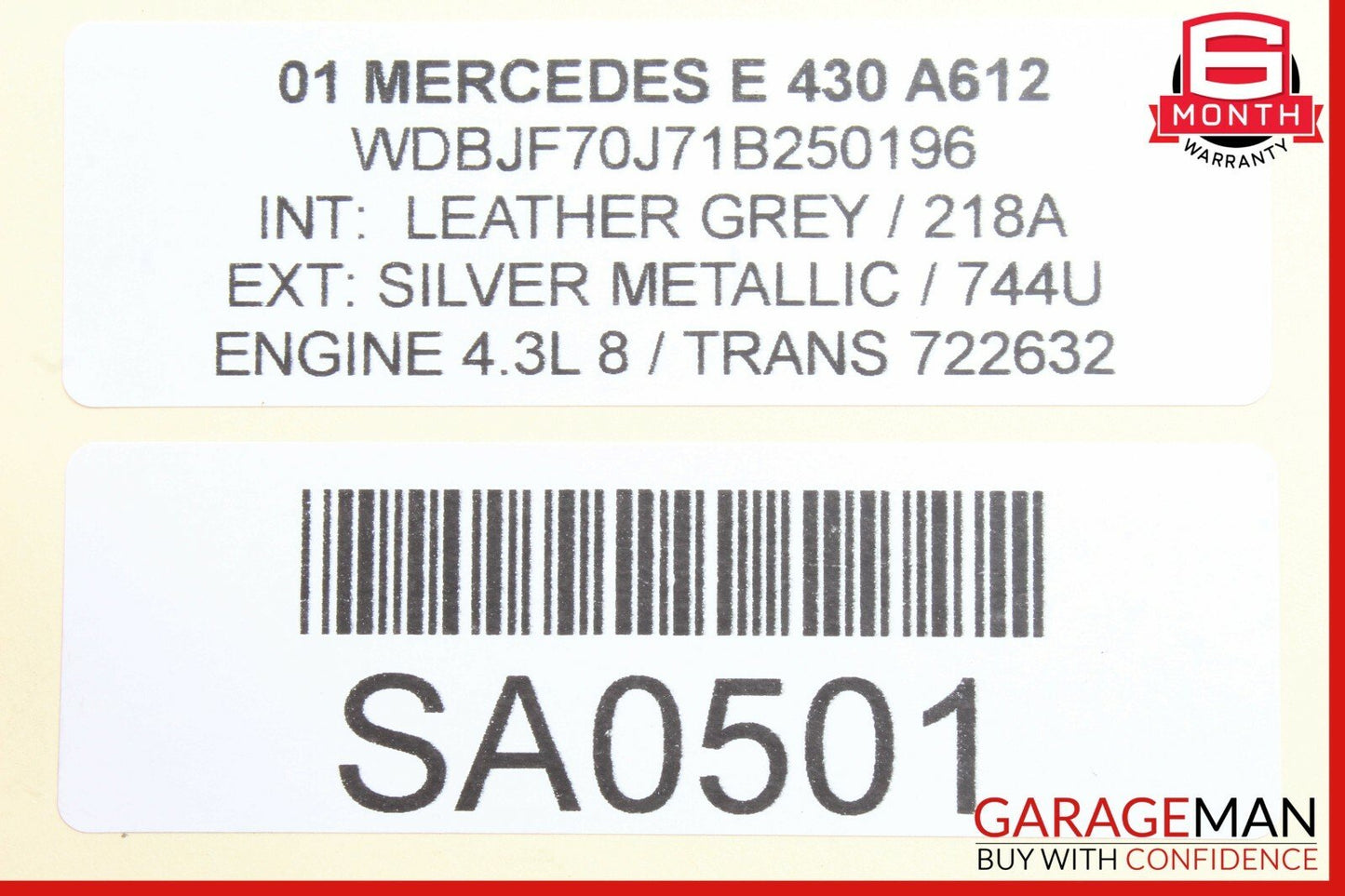 00-02 Mercedes W210 E430 ABS ESP Electronic Stability Module 0295456332 OEM
