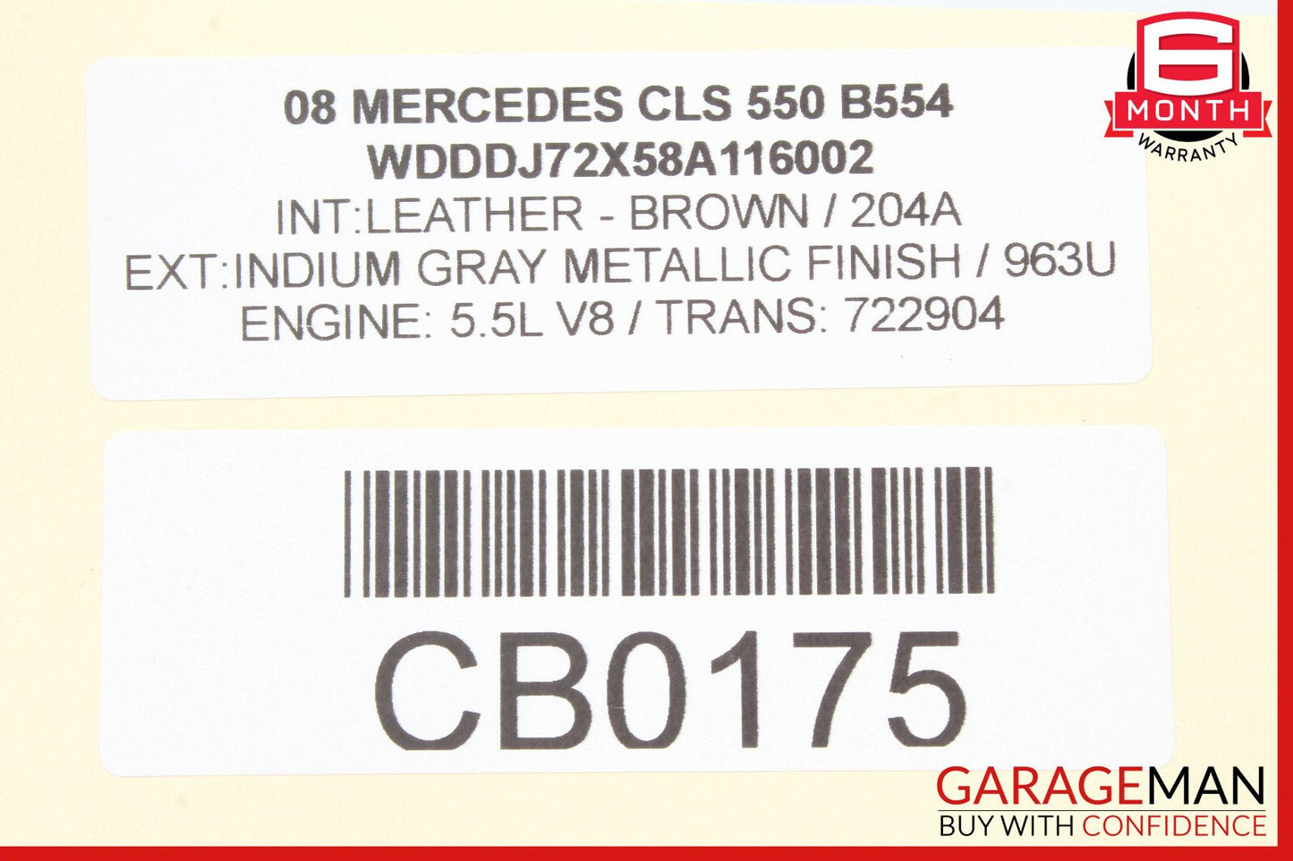 06-11 Mercedes W219 CLS500 CLS55 AMG Front Left Driver Door Control Module OEM