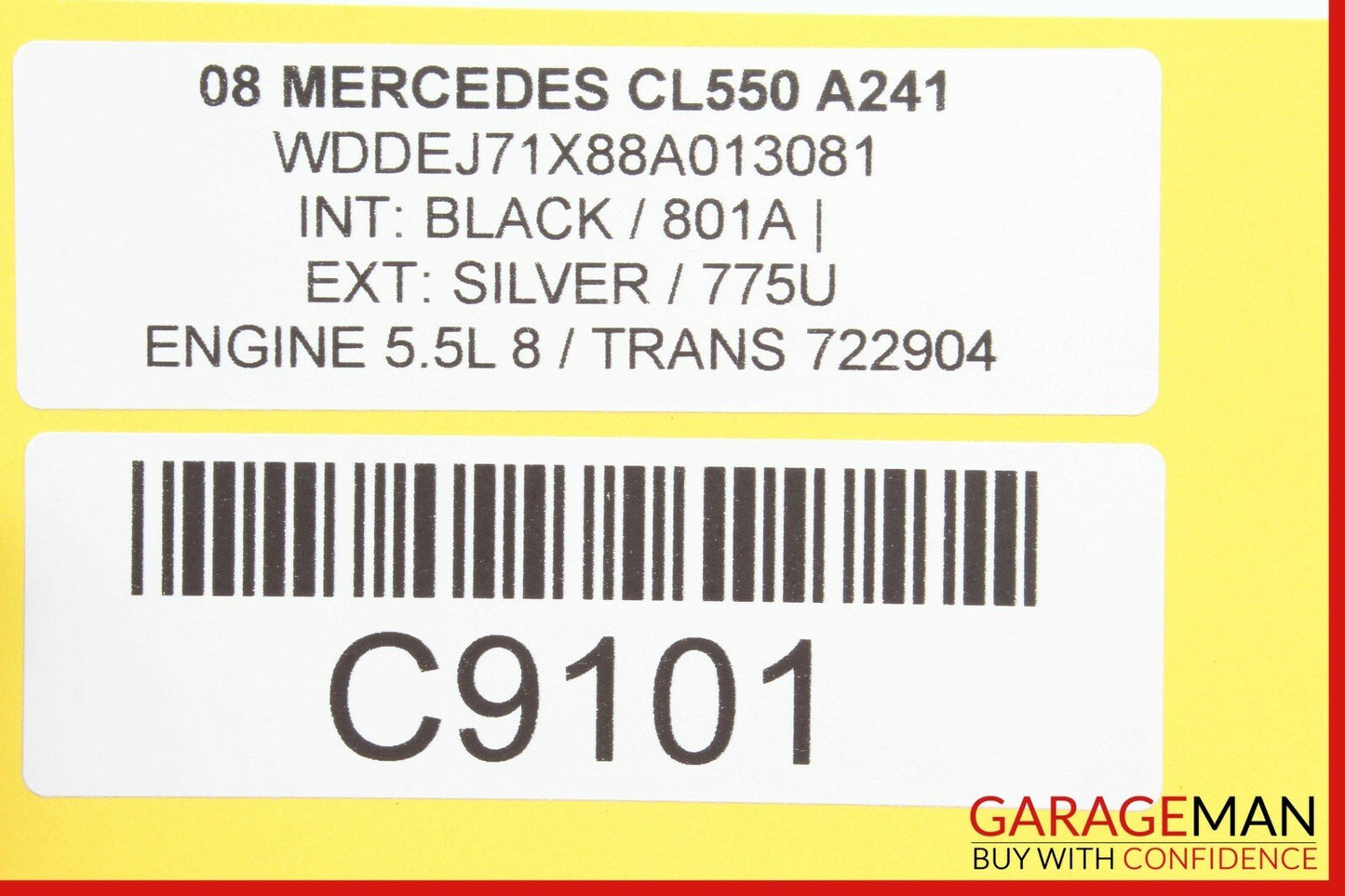 07-13 MERCEDES W216 CL550 S550 TIRE PRESSURE MONITOR MODULE 2215402362 OEM