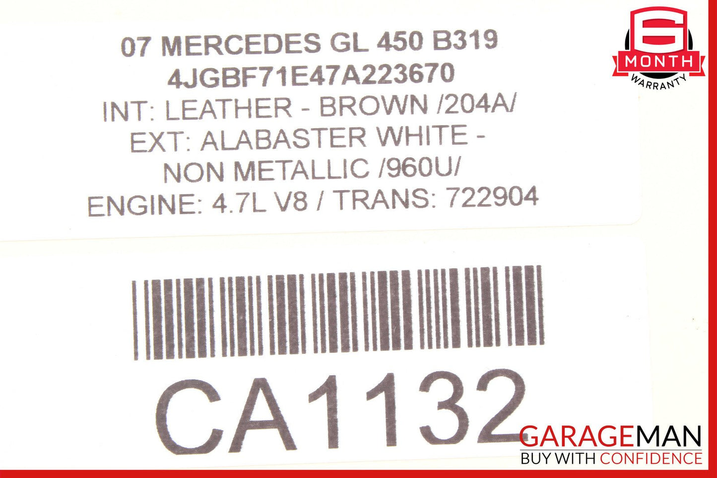 03-12 Mercedes X164 GL450 CLS550 Front Right Seat Control Module Unit OEM