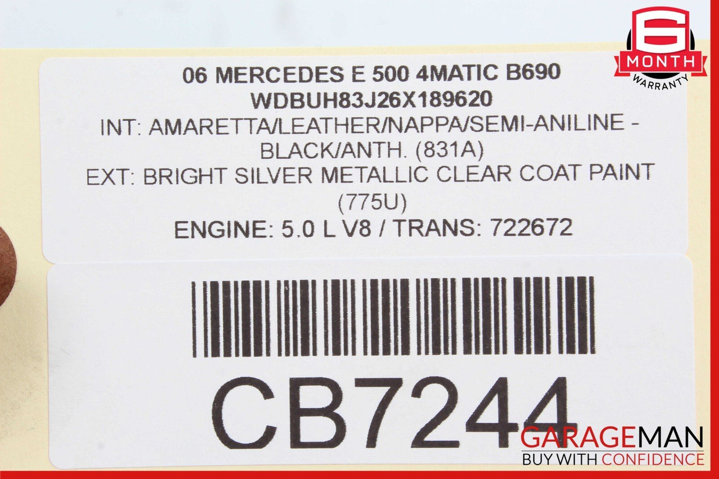 03-06 Mercedes W211 E500 E320 Rear Left Driver Side Door Control Module Unit OEM