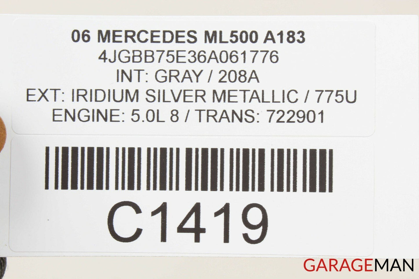 06-12 Mercedes W164 ML500 GL450 R500 Front Left Side Seat Control Module Unit