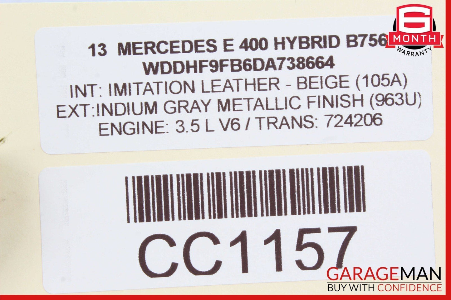 08-18 Mercedes W212 E400 CLS500 C300 C250 Rear Left Door Control Module Unit OEM