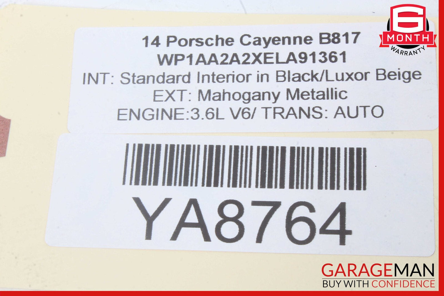 11-17 Porsche Cayenne 958 Rear Right Passenger Side Suspension Upper Control Arm