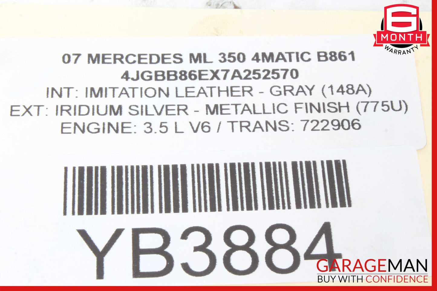 06-13 Mercedes W164 ML350 R350 Rear Left Side Upper Control Arm OEM