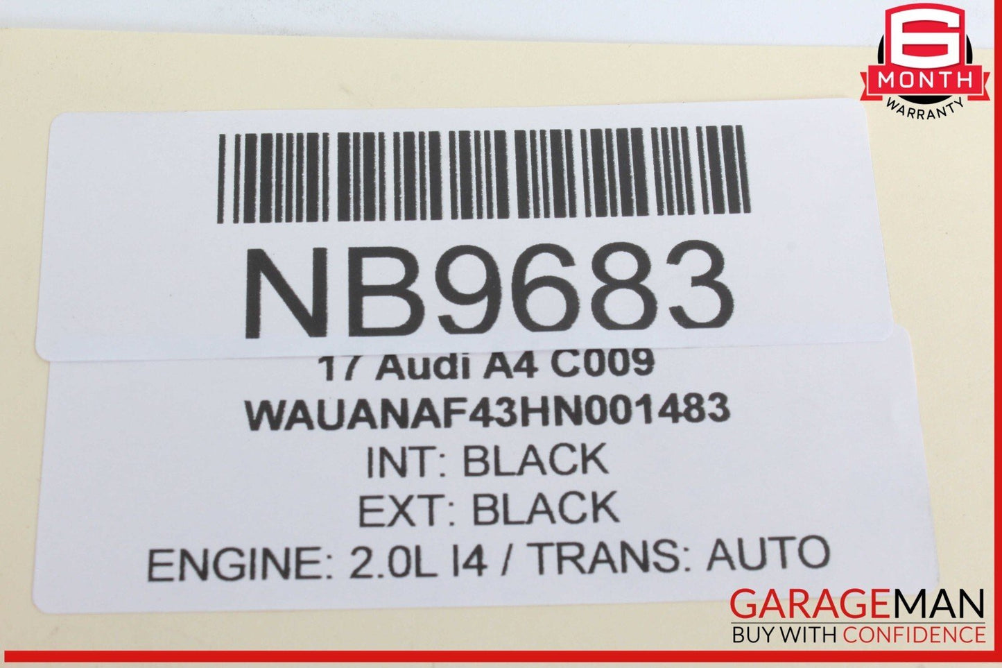 17-24 Audi A4 Front Right / Rear Right Passenger Side Door Window Control Switch