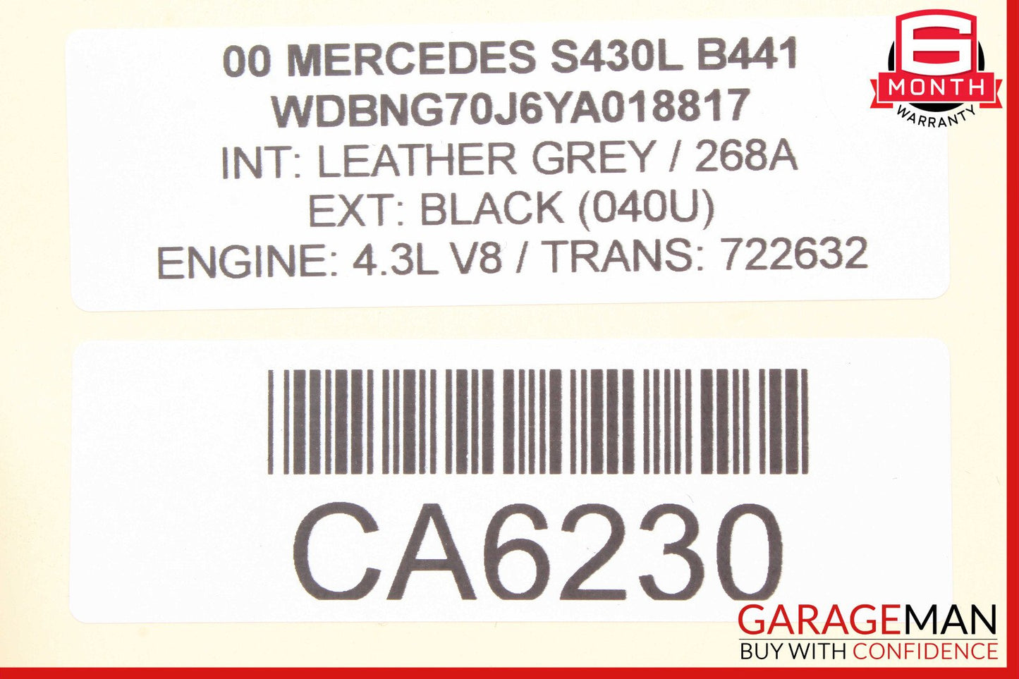 00-06 Mercedes W220 S430 S55 AMG Front Left Side Seat Control Module Unit OEM