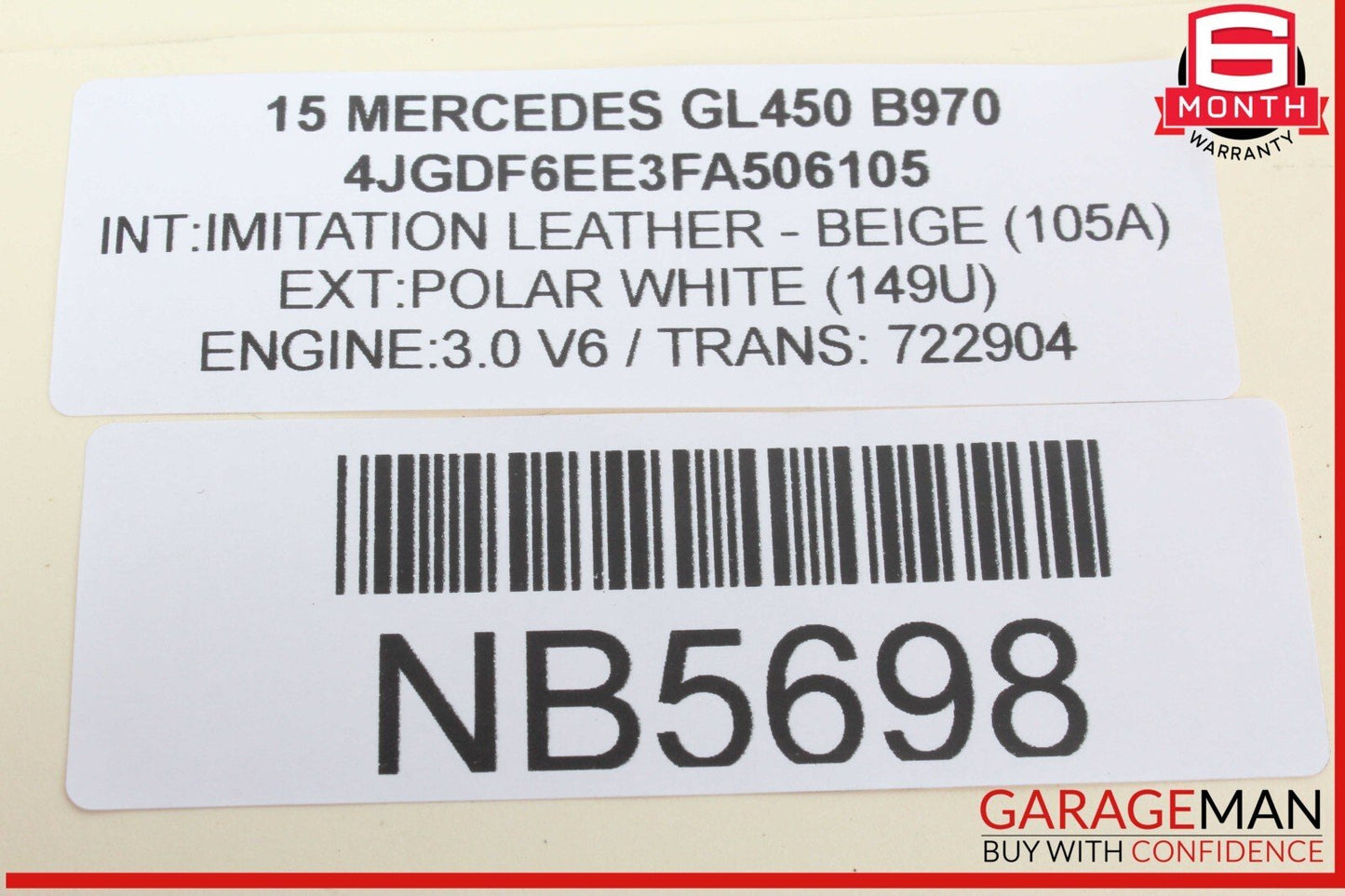 12-16 Mercedes X166 GL450 SLK350 Hand Parking Brake Control Module Unit OEM