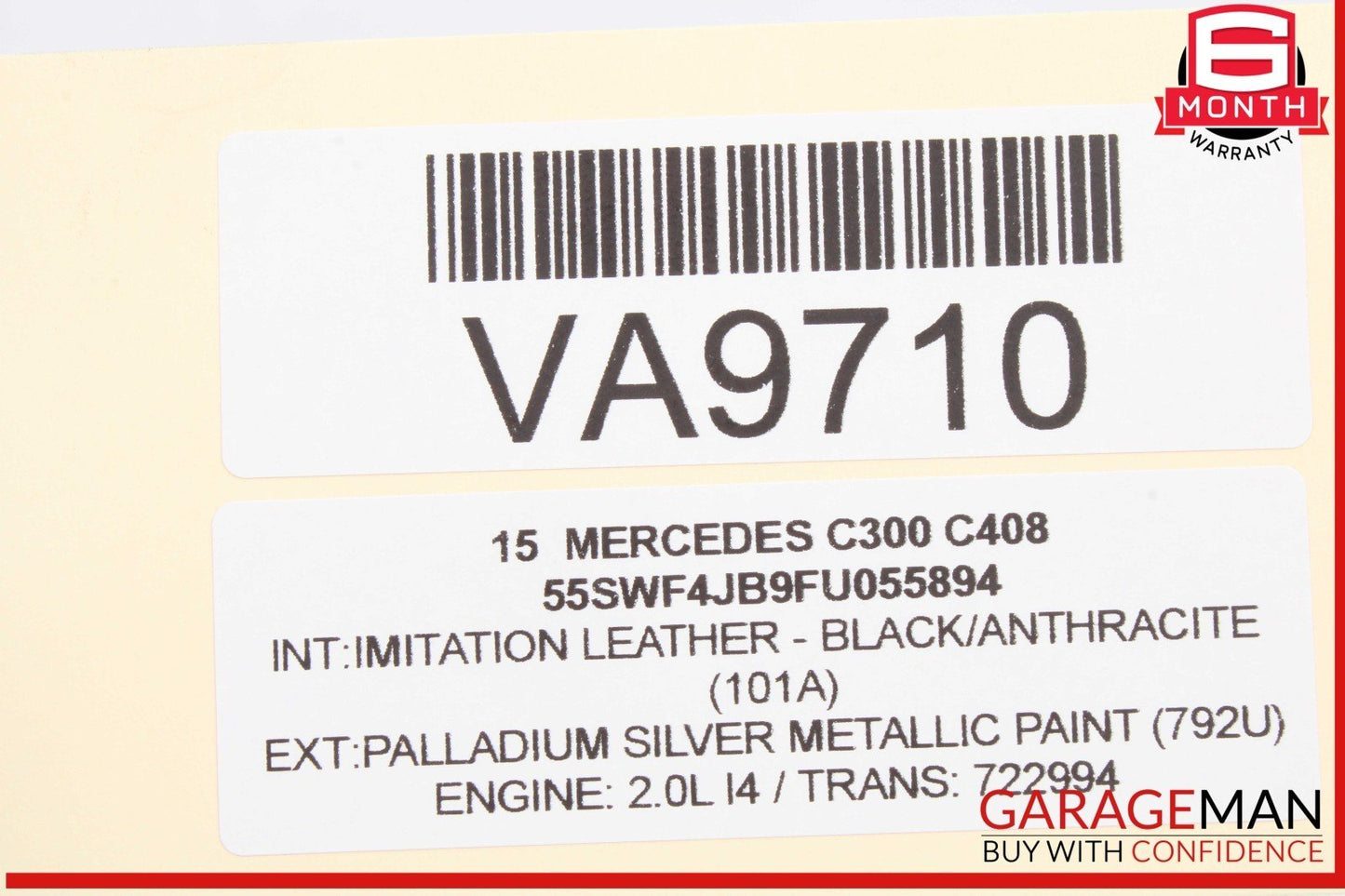 08-20 Mercedes W205 C300 Rear Left or Right Side Lower Control Thrust Arm OEM