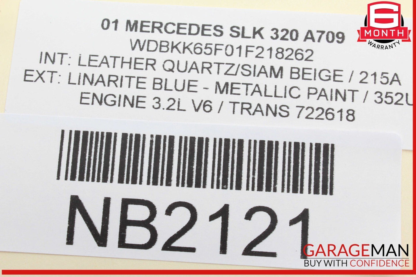 01-04 Mercedes R170 SLK320 SLK230 Front Right Seat Belt Seatbelt Retractor OEM