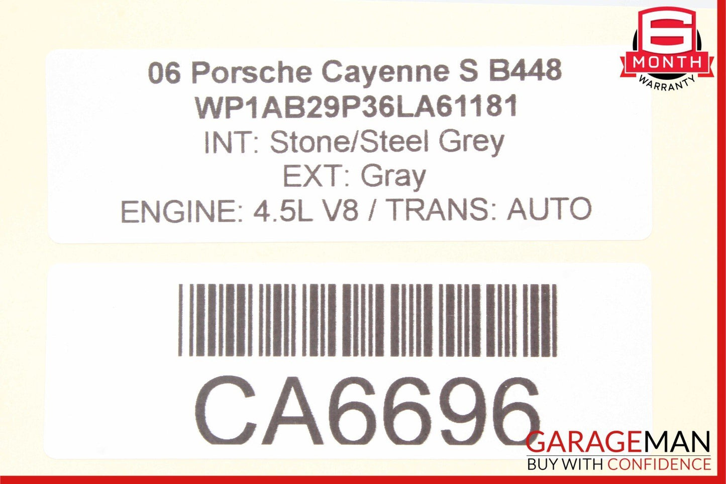 03-10 Porsche Cayenne S 955 957 Weight Sensor Control Module Unit OEM