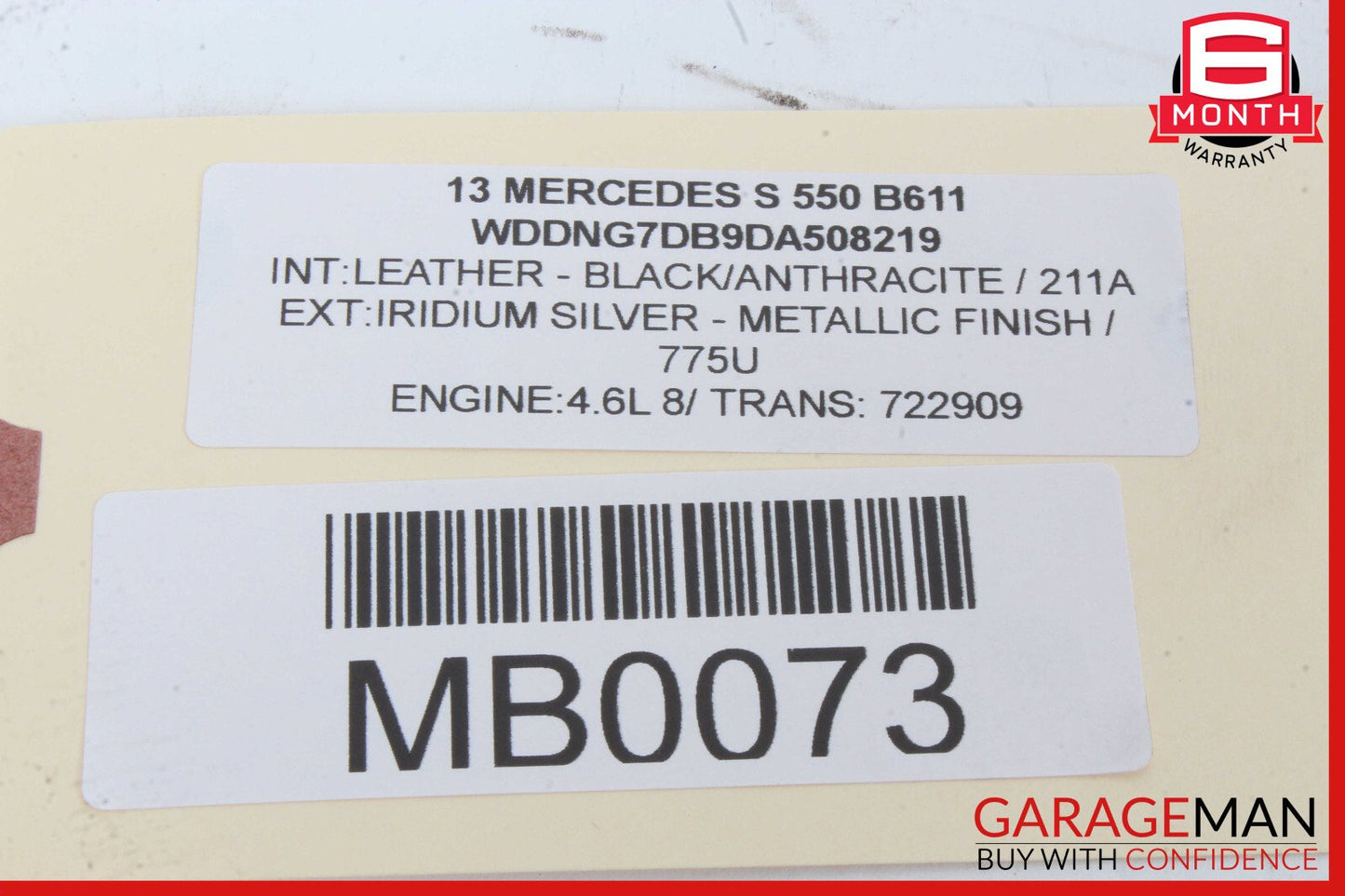 07-13 Mercedes W221 S550 S350 S63 Front Right Door Control Module 2219006304 OEM