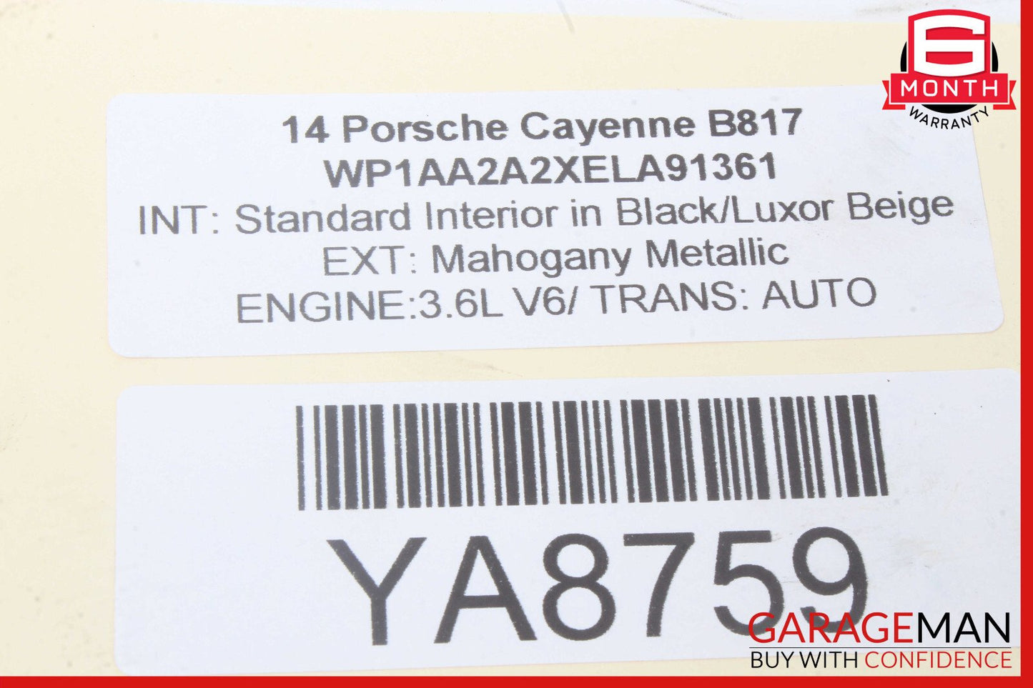 11-18 Porsche Cayenne 958 Rear Side Suspension Upper Forward Control Arm OEM