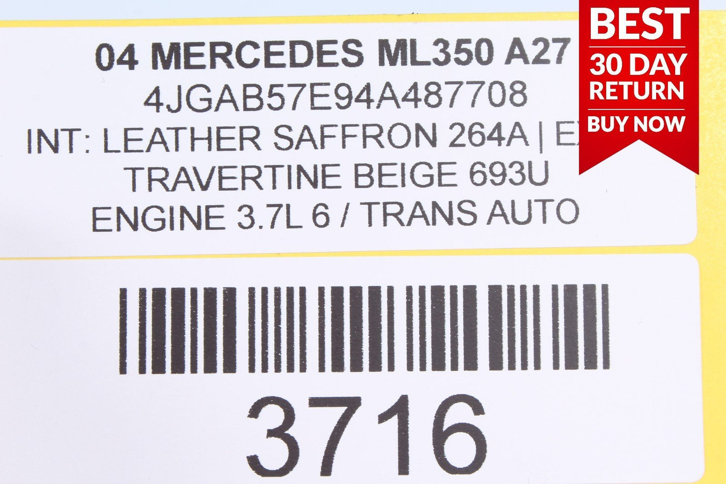 98-05 MERCEDES W163 ML350 FRONT LEFT DRIVER HEADREST LCD TOUCH SCREEN A27 OEM