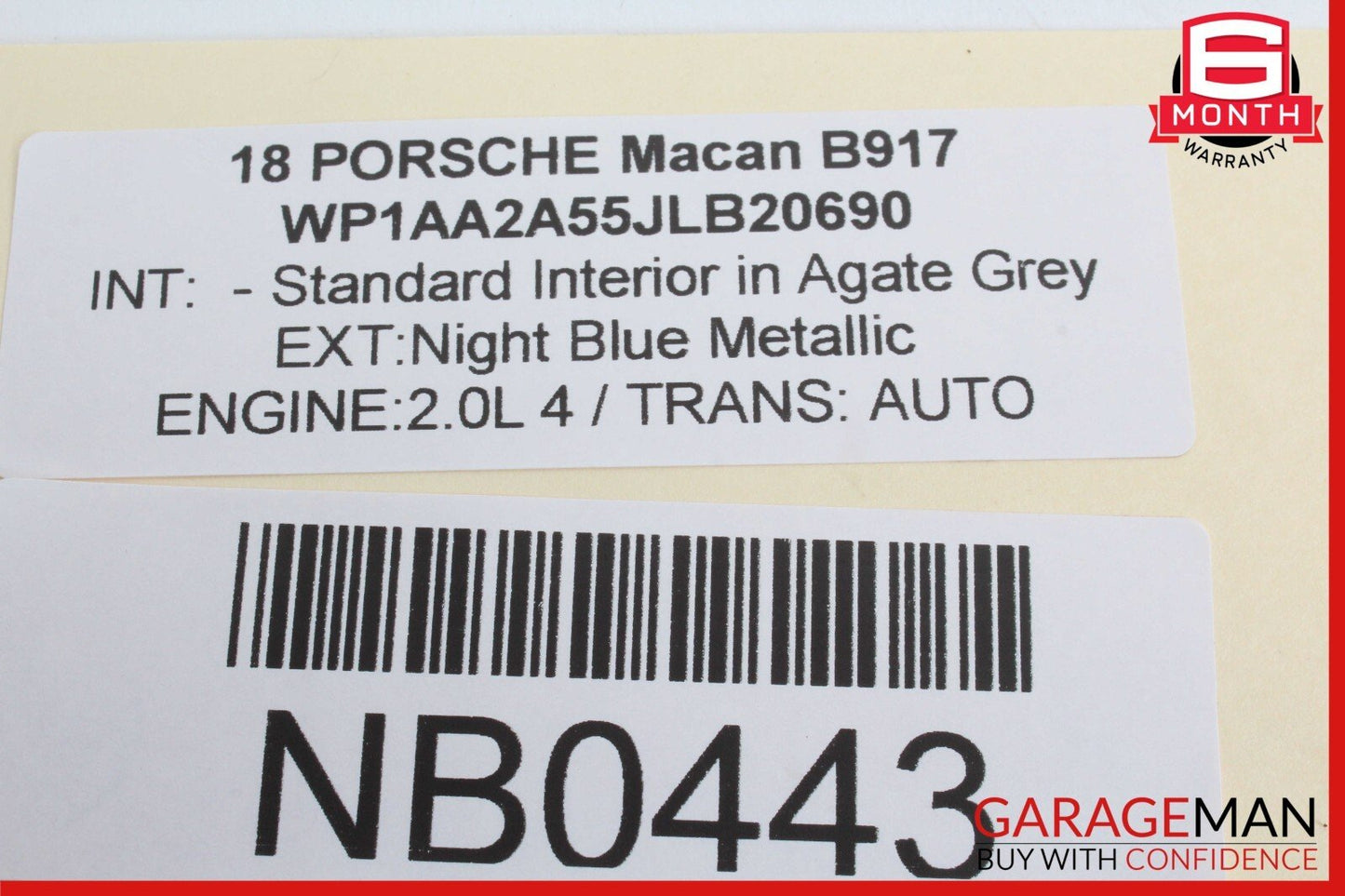 15-24 Porsche Macan 95B Front Left Driver Side Door Window Regulator Motor OEM