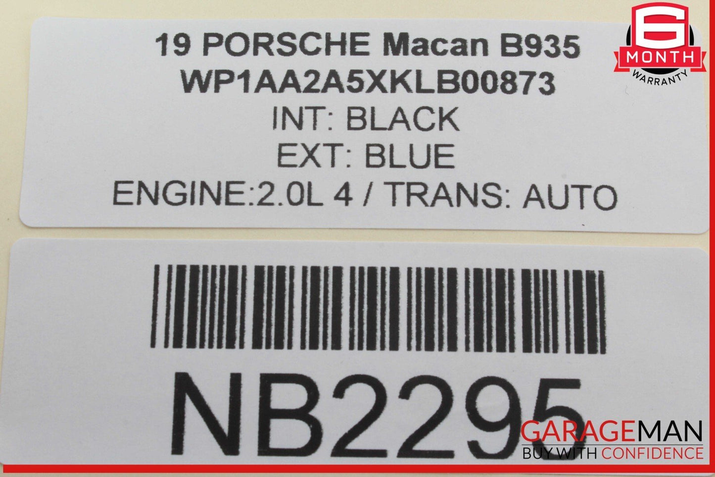 15-24 Porsche Macan 95B Rear Right Passenger Side Door Window Regulator Motor