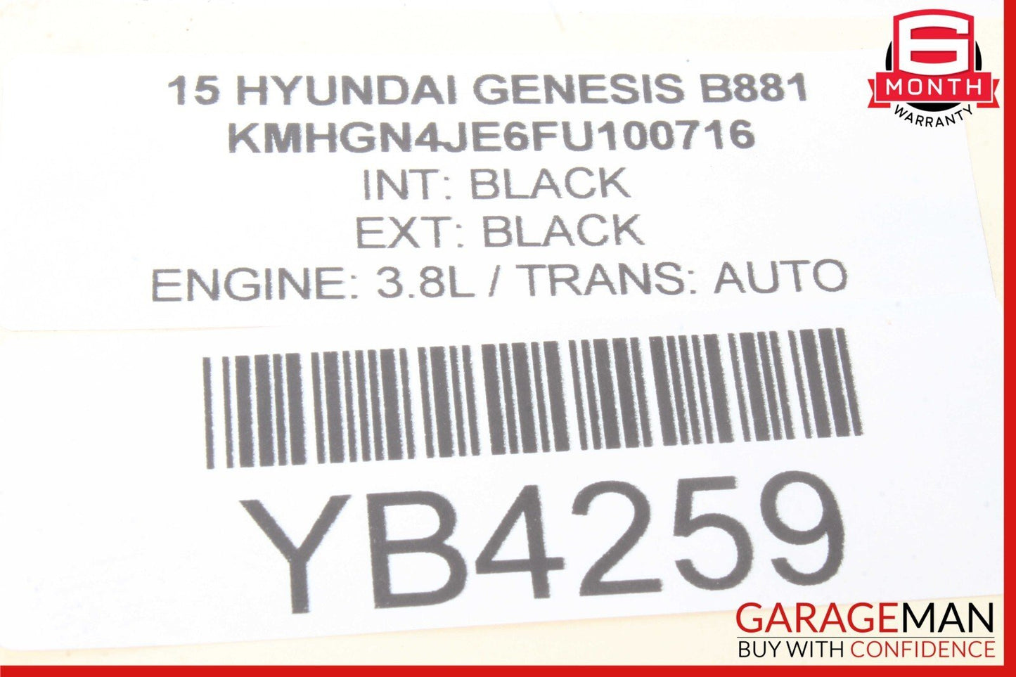 15-20 Hyundai Genesis G80 Rear Right Passenger Side Upper Control Arm OEM