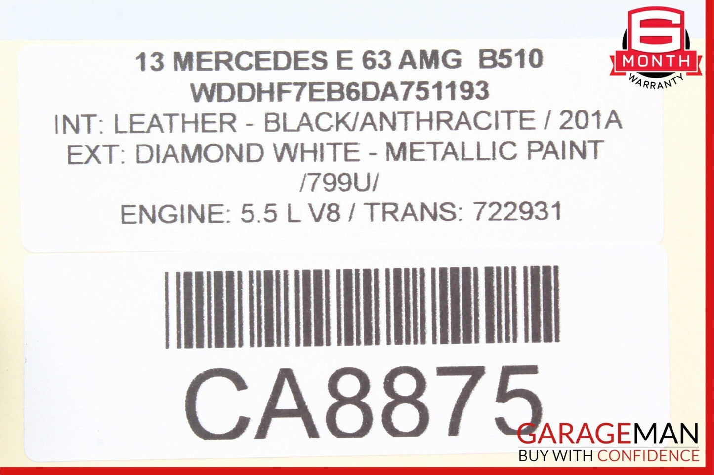 10-15 Mercedes W212 E63 AMG E350 Keyless Go Entry Control Module 1729007900 OEM