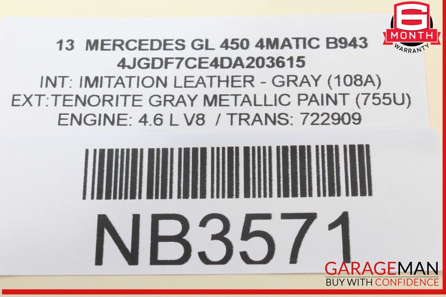 12-19 Mercedes X166 GL450 4MATIC Rear Left Side Door Control Module OEM