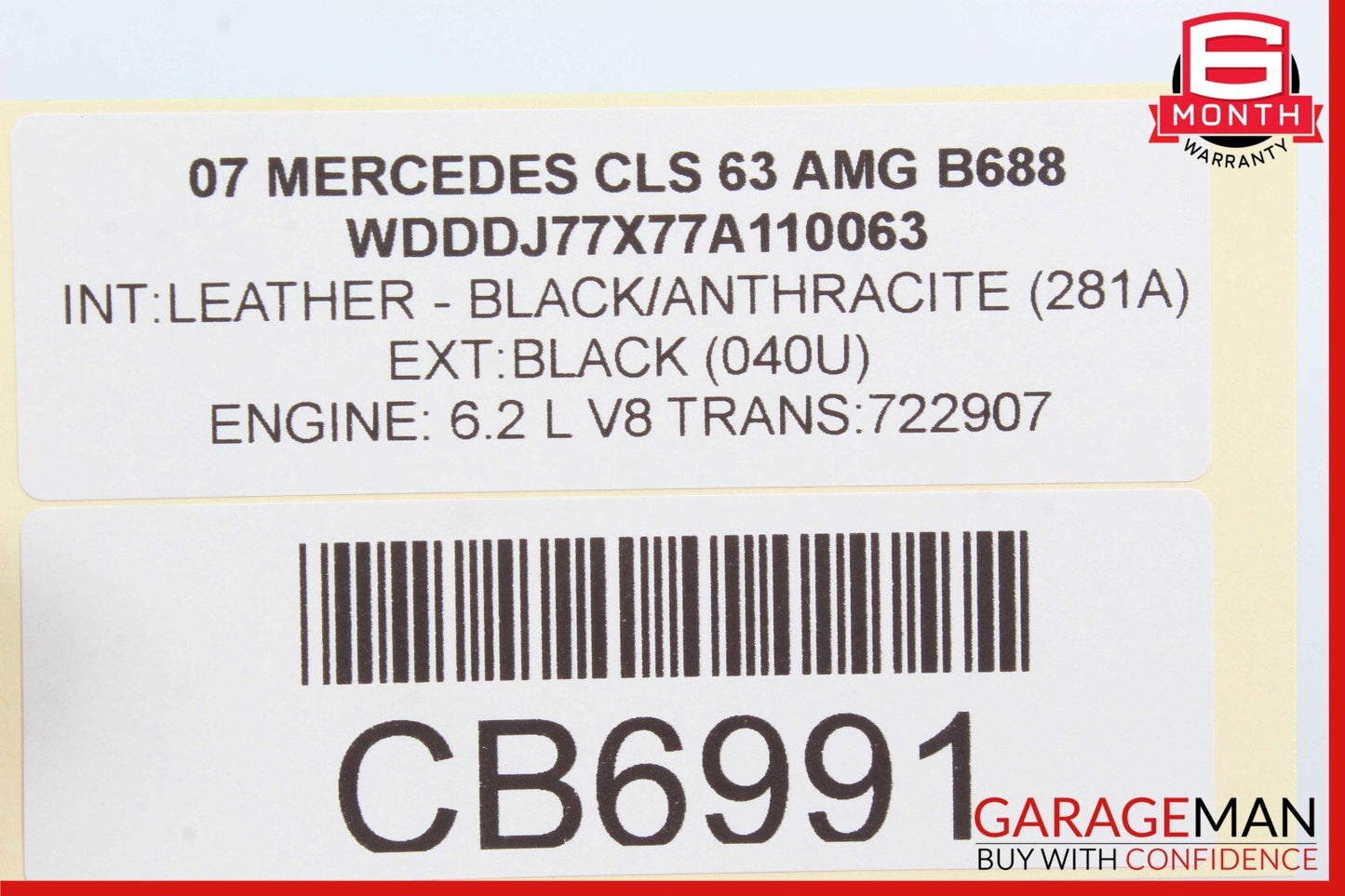 06-11 Mercedes W219 CLS63 AMG CLS500 Rear Left Side Door Control Module Unit OEM
