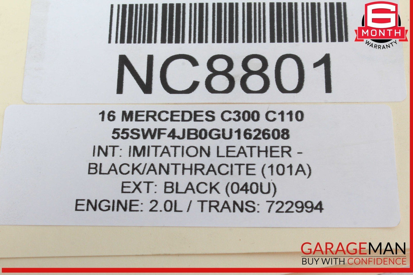 15-18 Mercedes W205 C300 C400 Master Cylinder Power Brake Booster w/ Reservoir