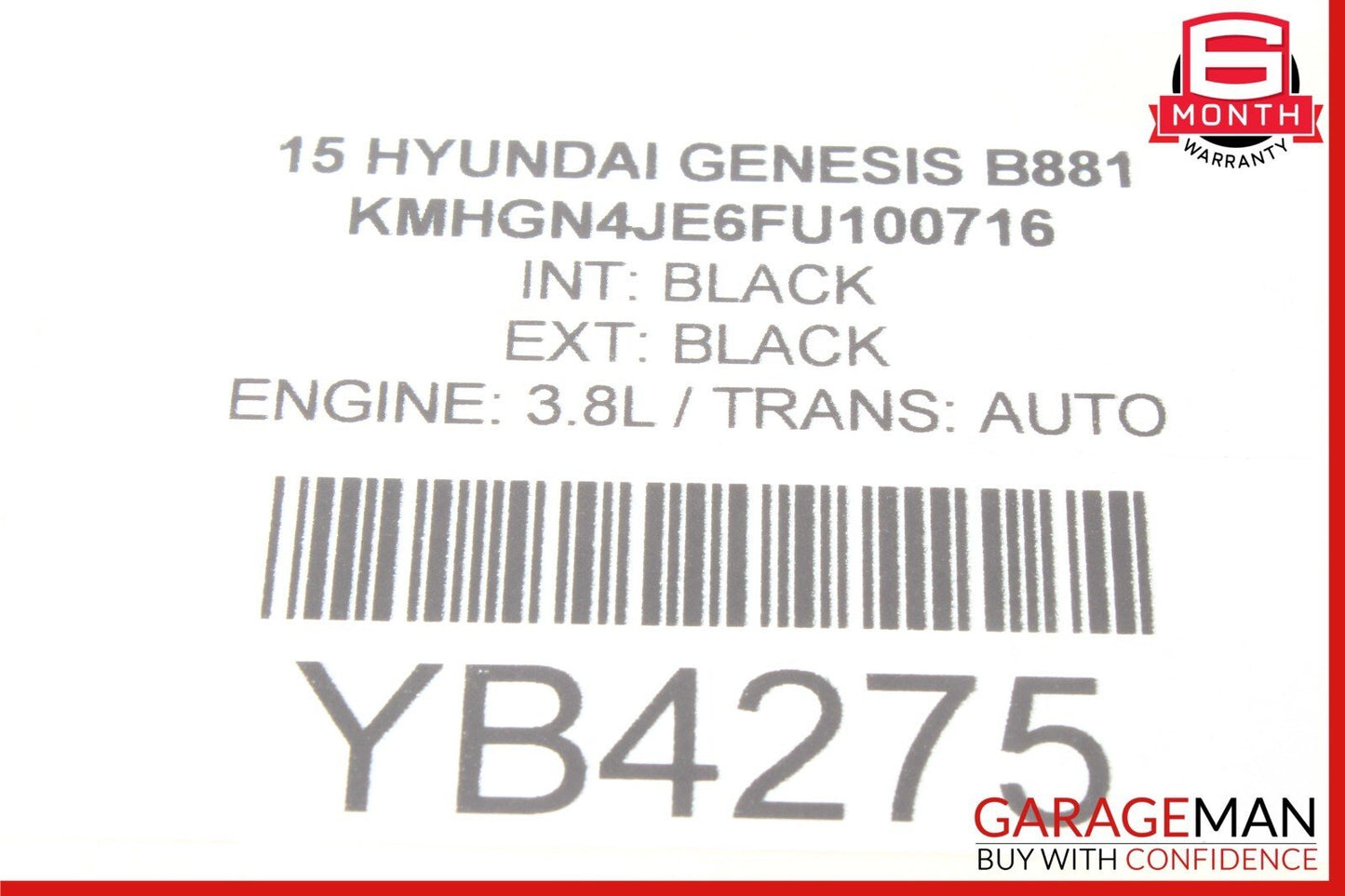 15-20 Hyundai Genesis G80 AWD Front Left Driver Side Upper Control Arm OEM