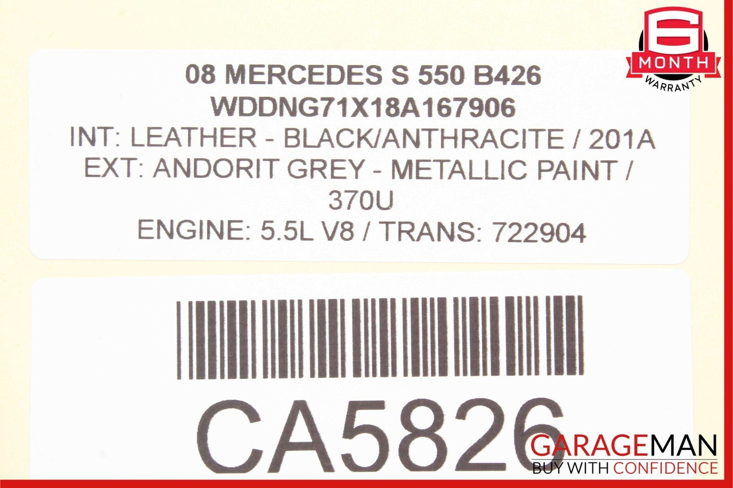 07-13 Mercedes W221 S450 S400 S550 Rear Left or Right Door Control Module Unit