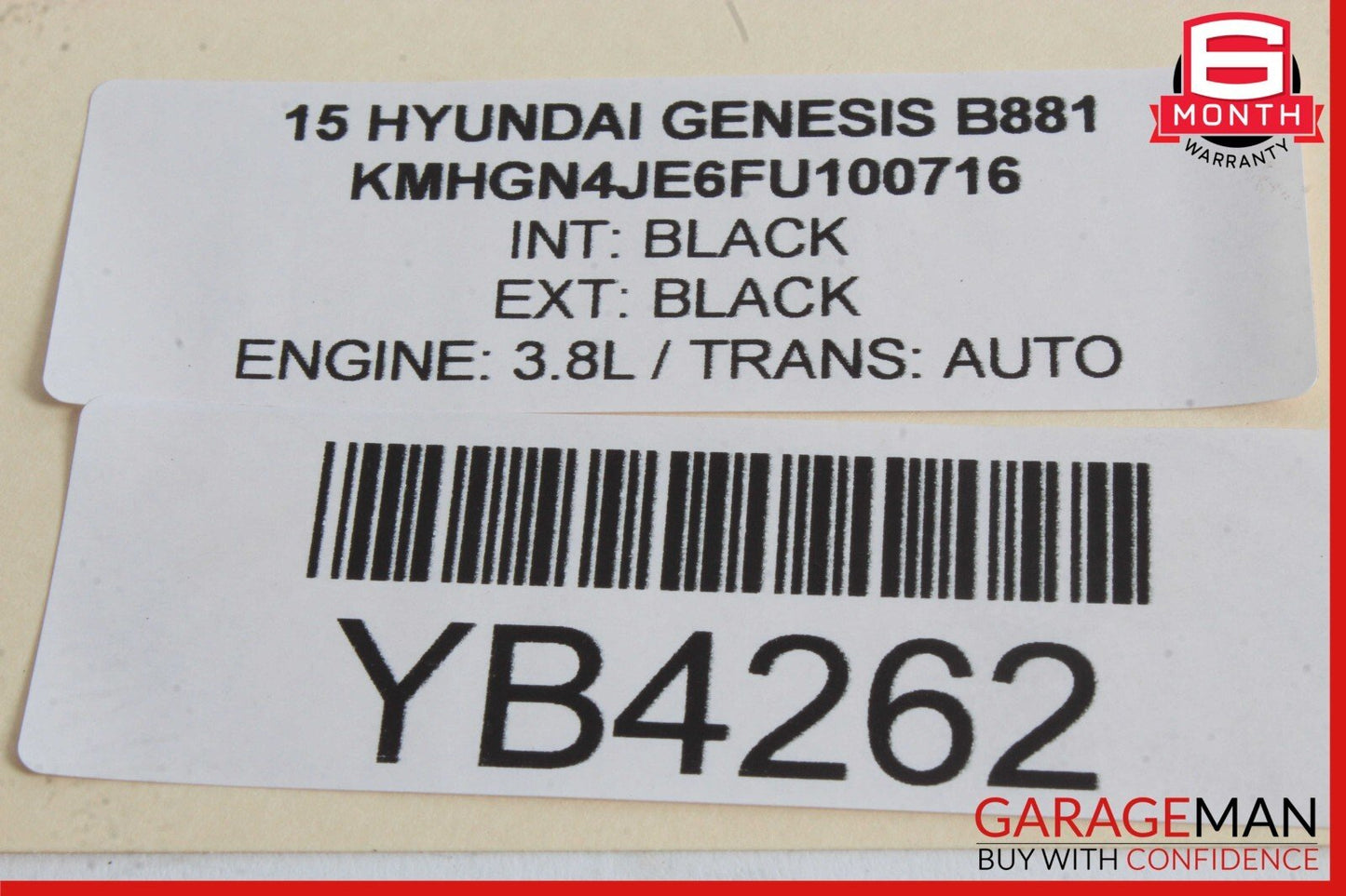 15-20 Hyundai Genesis G80 Rear Right Side Forward Upper Control Arm OEM