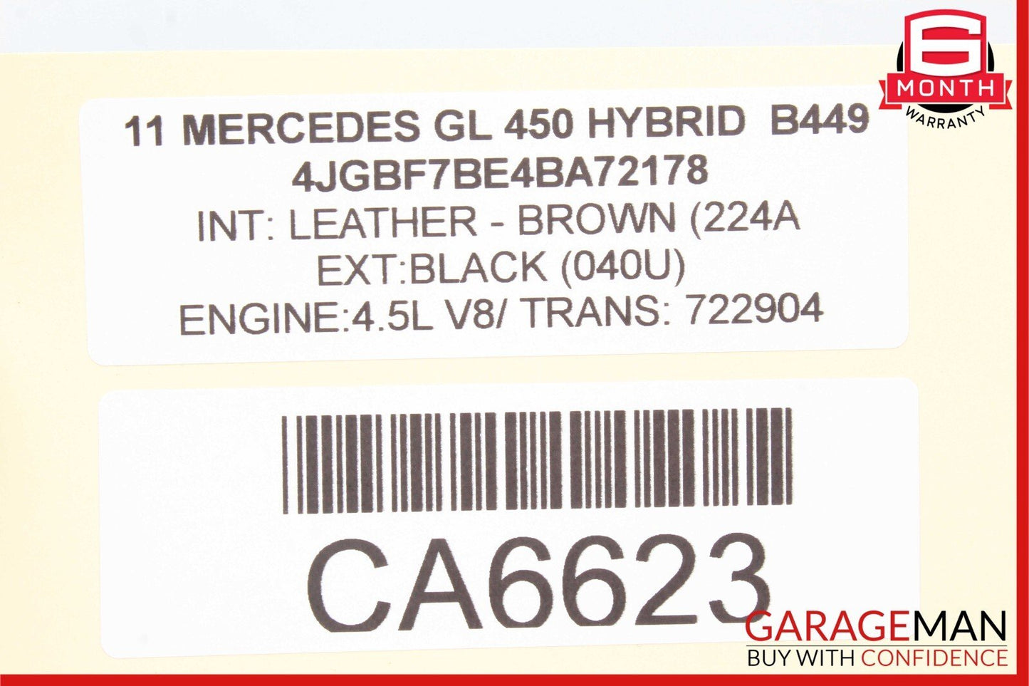 06-13 Mercedes X164 GL450 ML550 ML350 Front Right Passenger Door Control Module