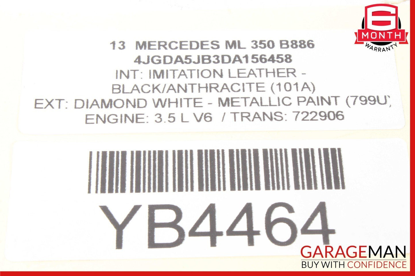 12-19 Mercedes W166 ML350 GL450 Front Left Side Radiator Support Bracket OEM
