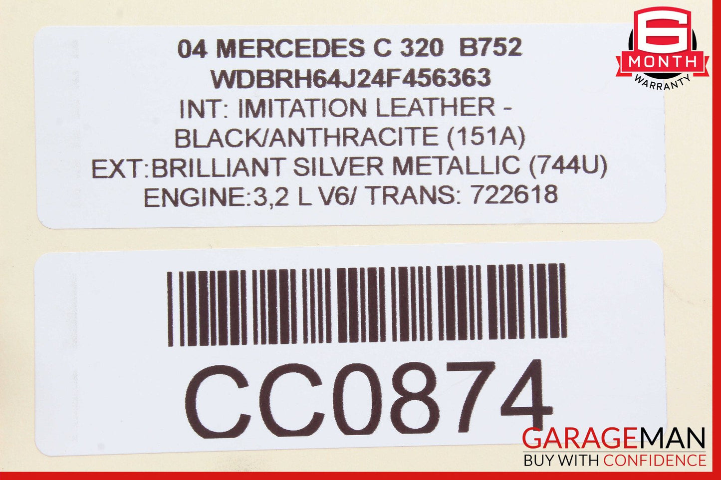 98-05 Mercedes W203 C320 SLK320 Generator Alternator 0111546402 OEM