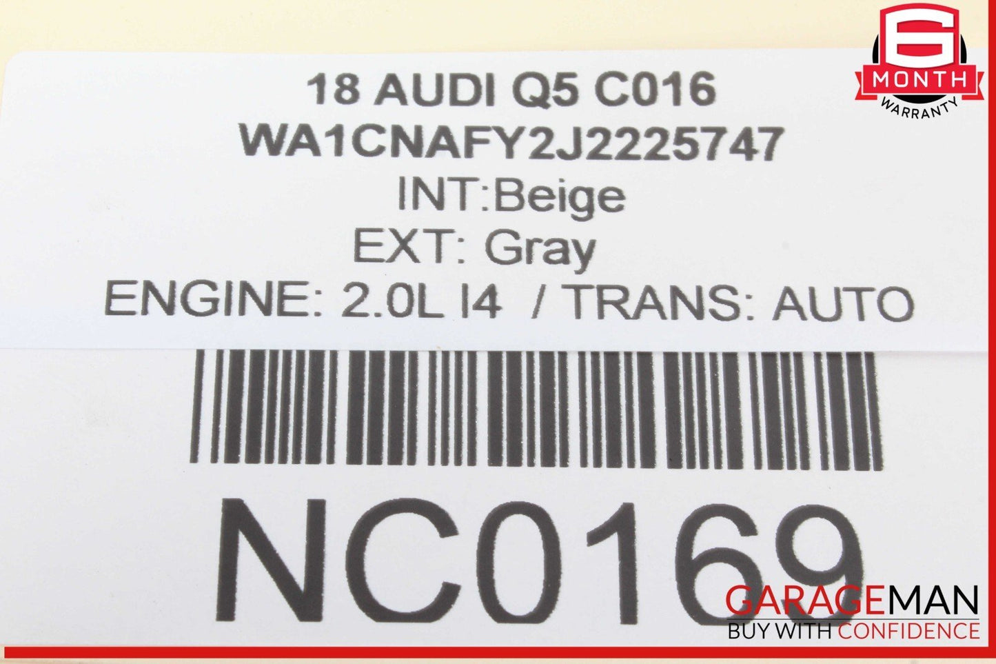 18-20 Audi Q5 Front Left Driver Side Door Lock Latch Actuator 8X1837015A OEM