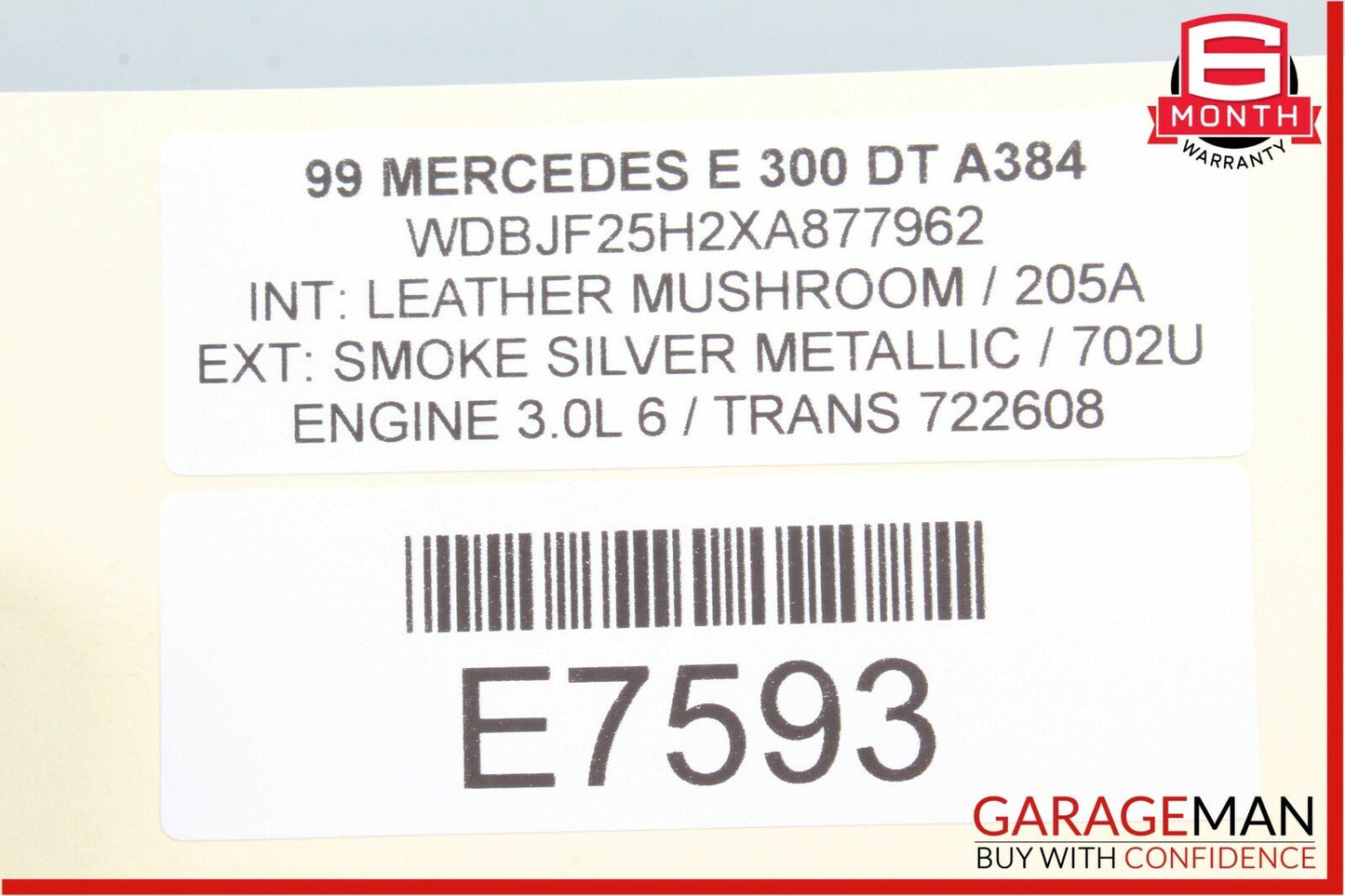 98-99 Mercedes W210 E300 E320 ASR PML Computer Control Module 0175457532 OEM