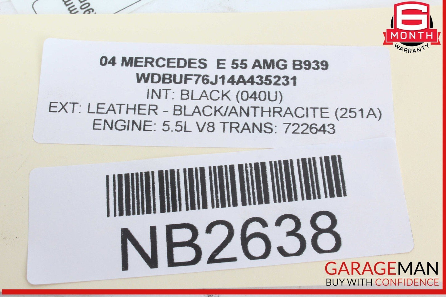 03-09 Mercedes W211 E55 AMG Front Right Side Door Window Regulator Motor OEM