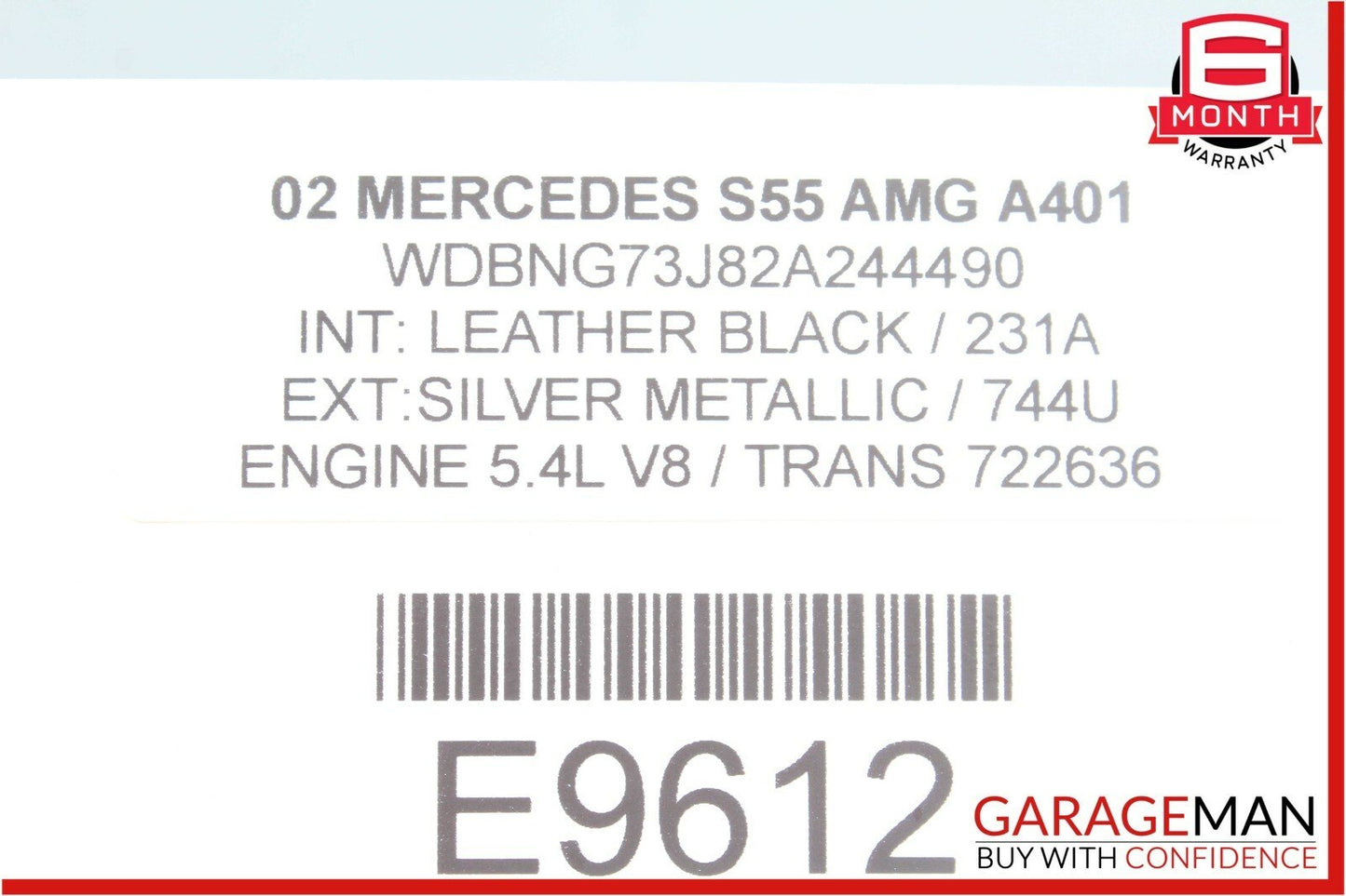 00-02 Mercedes W220 S55 AMG S430 Anti Theft Alarm Signal Control Module Unit OEM
