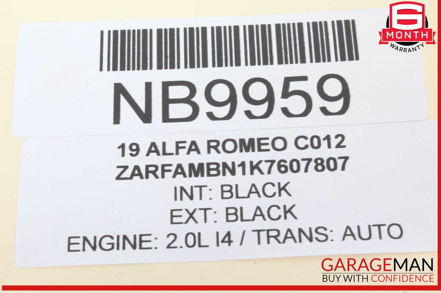 17-23 Alfa Romeo Giulia Remote Fob Smart Key Keyless Key Less 156140444 OEM