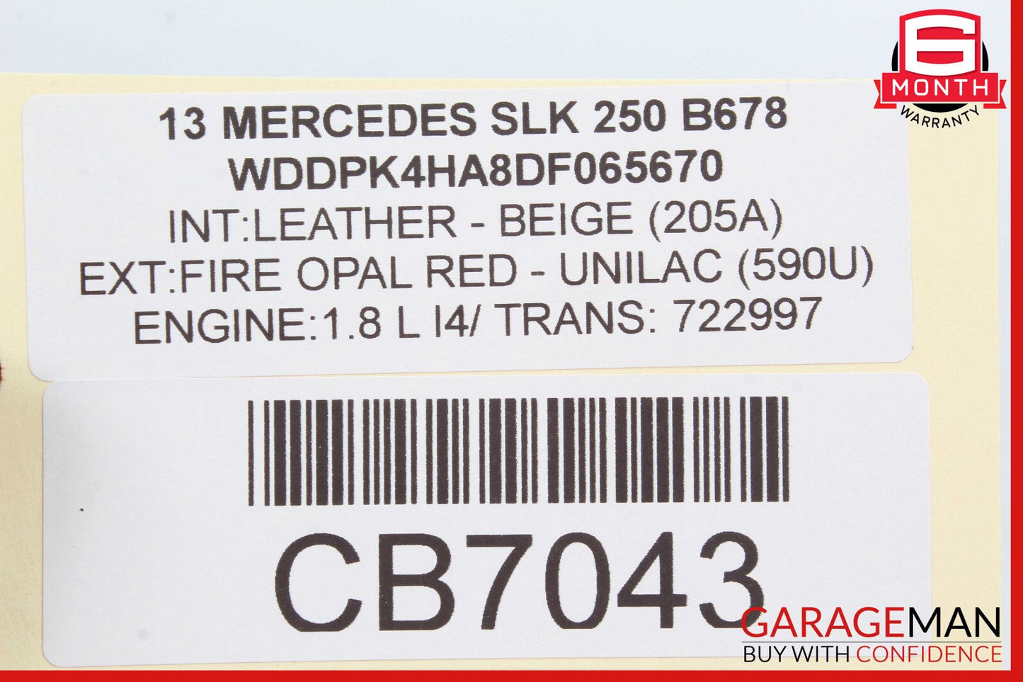 08-20 Mercedes R172 SLK250 E350 C250 Front Right Side Seat Control Module OEM