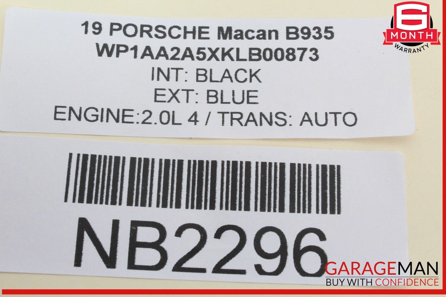 15-24 Porsche Macan 95B Front Right Passenger Side Door Window Regulator Motor