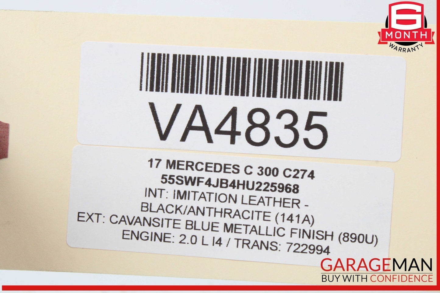 15-20 Mercedes W205 C300 Rear Right or Left Lower Rearward Control Arm OEM
