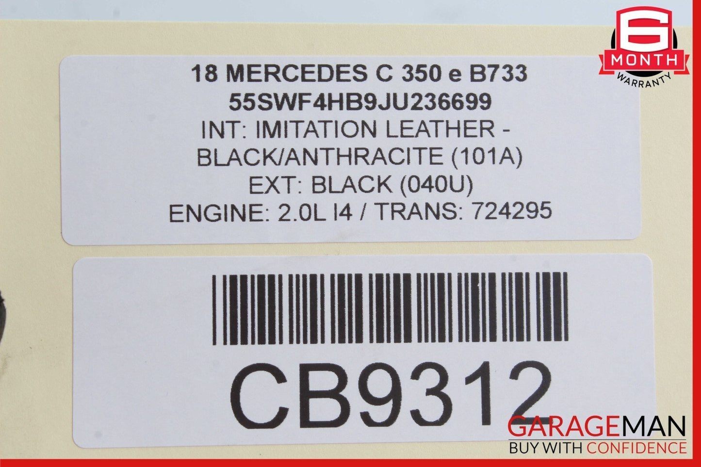 15-19 Mercedes W205 C350e C300 Front Right Side Door Control Module Unit OEM