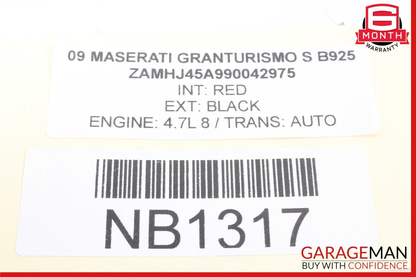 08-19 Maserati GranTurismo M145 Front Right Side Exterior Door Handle OEM