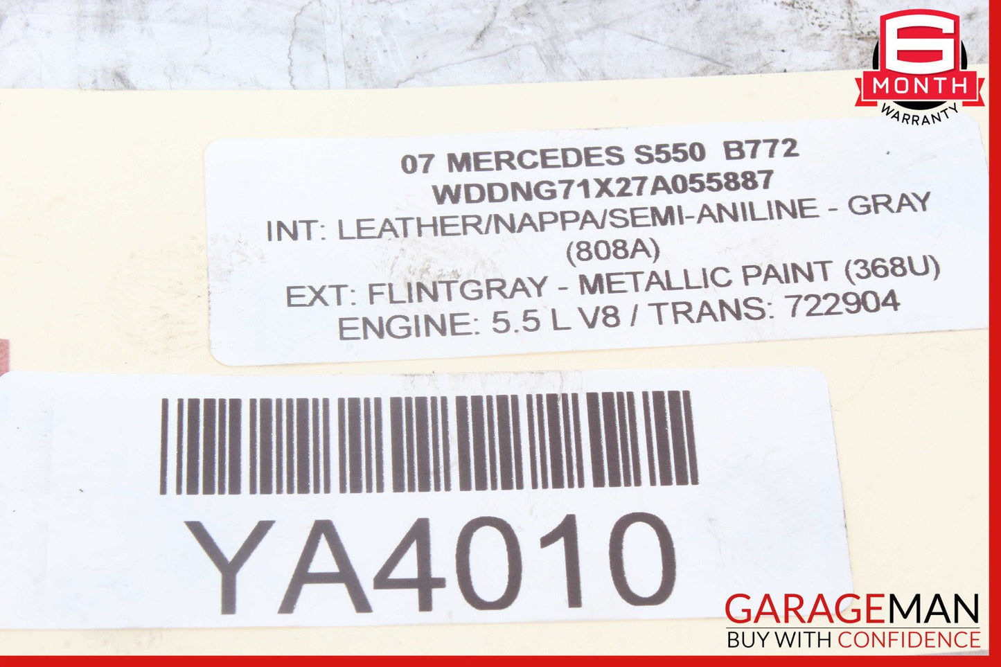 07-13 Mercedes W221 S550 CL600 Rear Left Driver Side Lower Thrust Control Arm