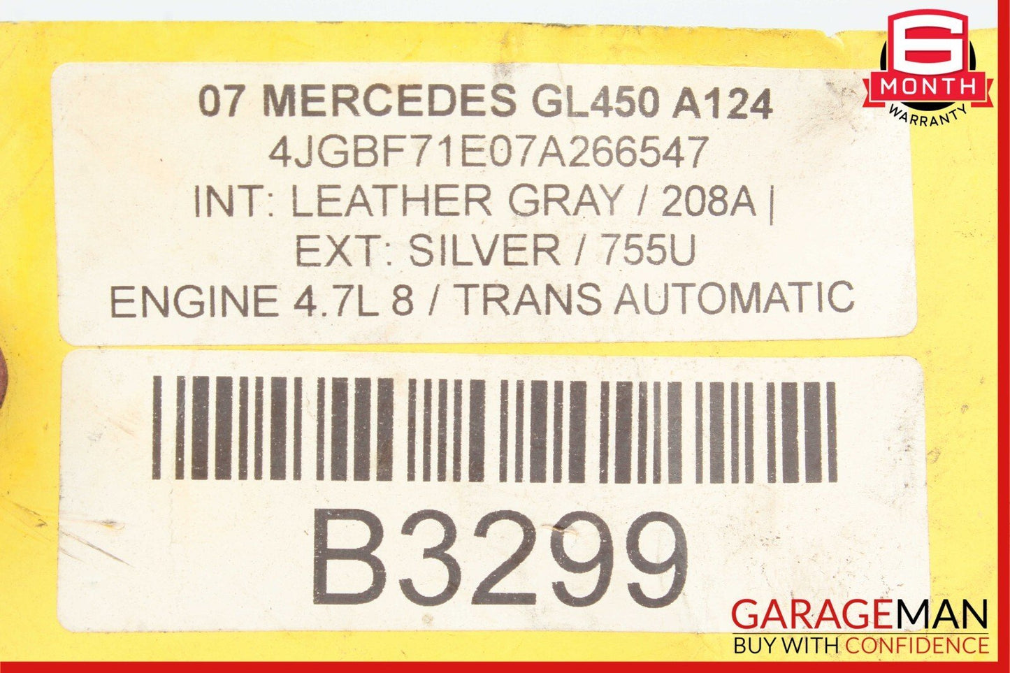 07-12 Mercedes X164 GL450 GL550 3rd Third Seat Row Power Folding Control Module