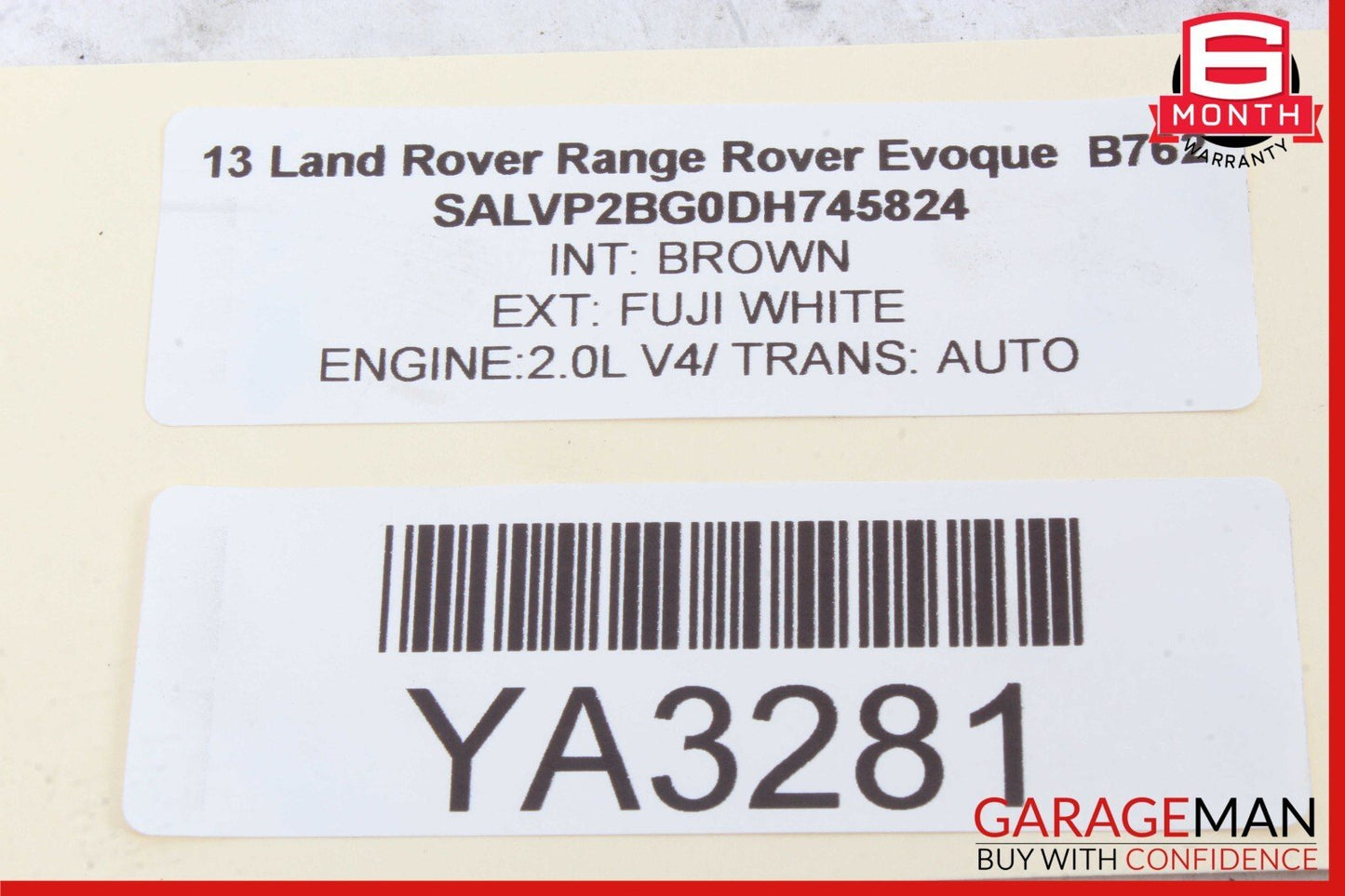 12-19 Range Rover Evoque L538 Rear Right Side Door Latch Lock 8X2A-26412-CC
