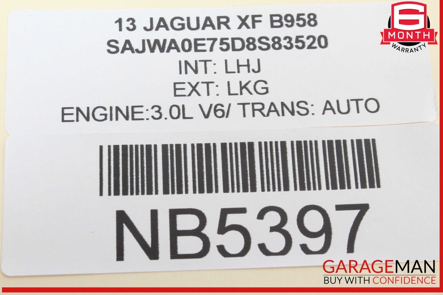 10-15 Jaguar X250 XF XK XJ Parking Brake Control Module 8W832C496AD OEM