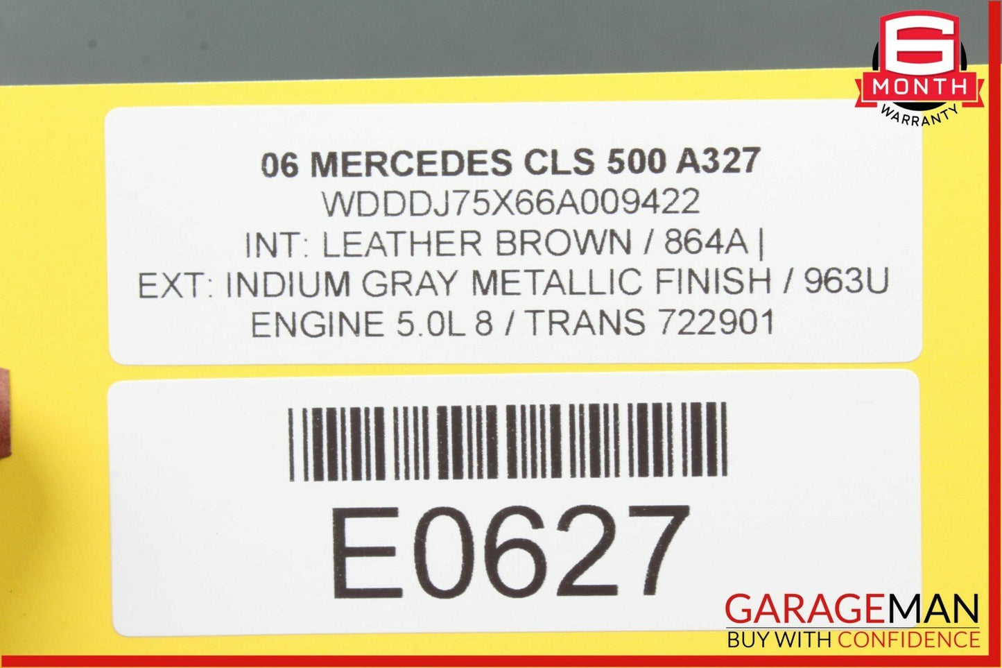 06-11 Mercedes W219 CLS500 CLS550 Rear Right Door Control Module 2198200326 OEM