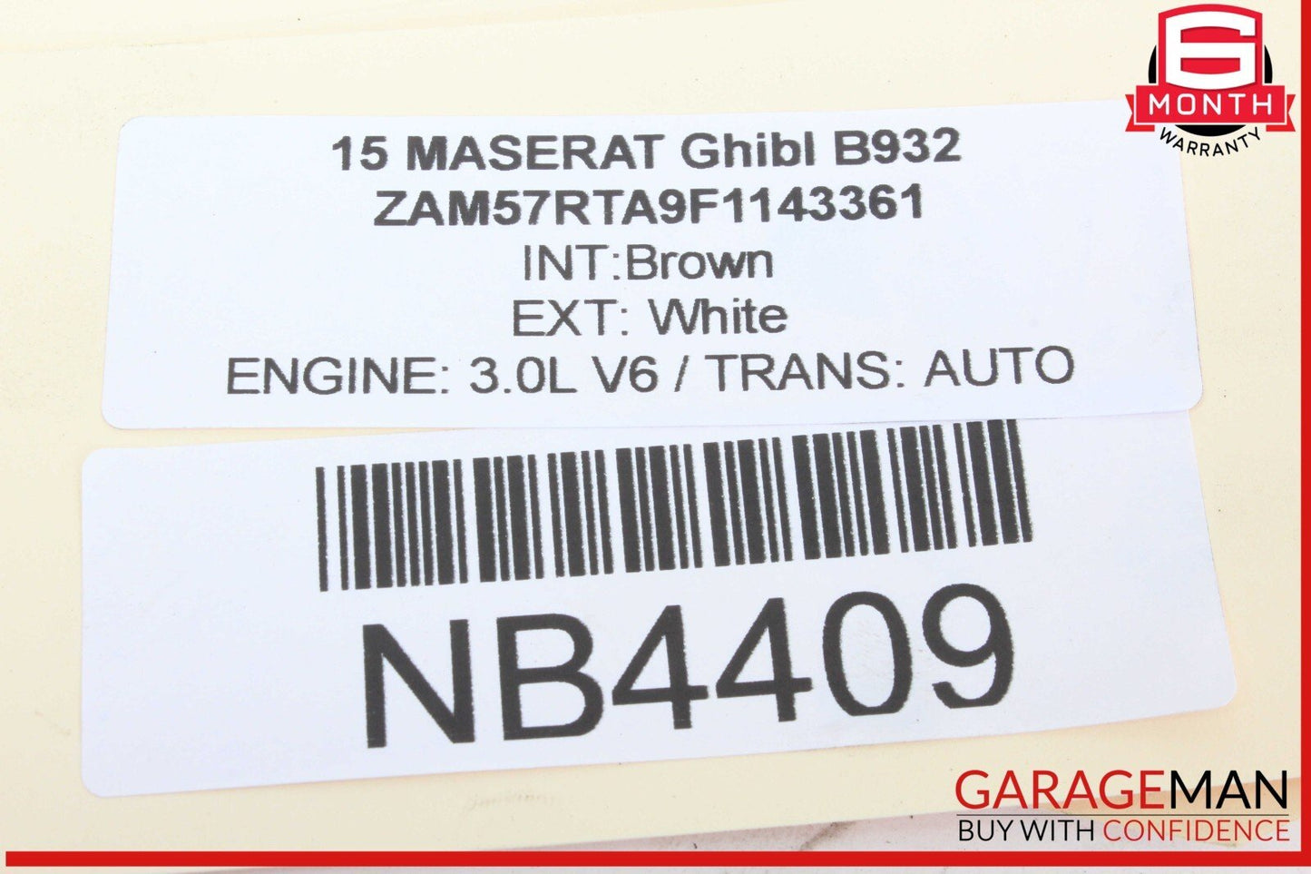14-17 Maserati Ghibli Rear Right & Left Suspension Coil Spring Absorber Set OEM