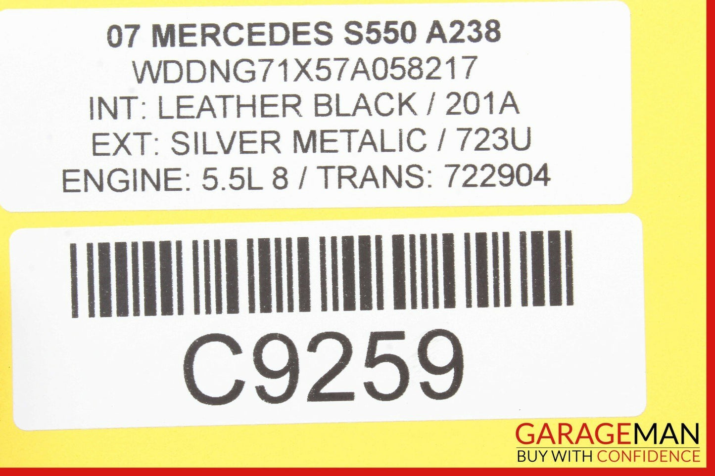 07-13 Mercedes W221 S450 S550 Front Right Passenger Seat Occupancy Sensor OEM