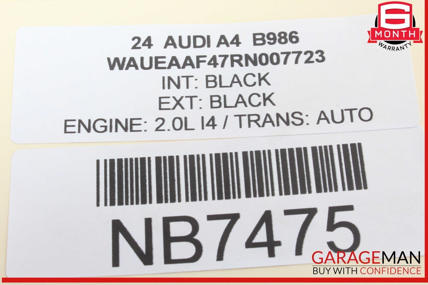 17-24 Audi A4 Quattro Front Left Driver Side Window Regulator Motor OEM