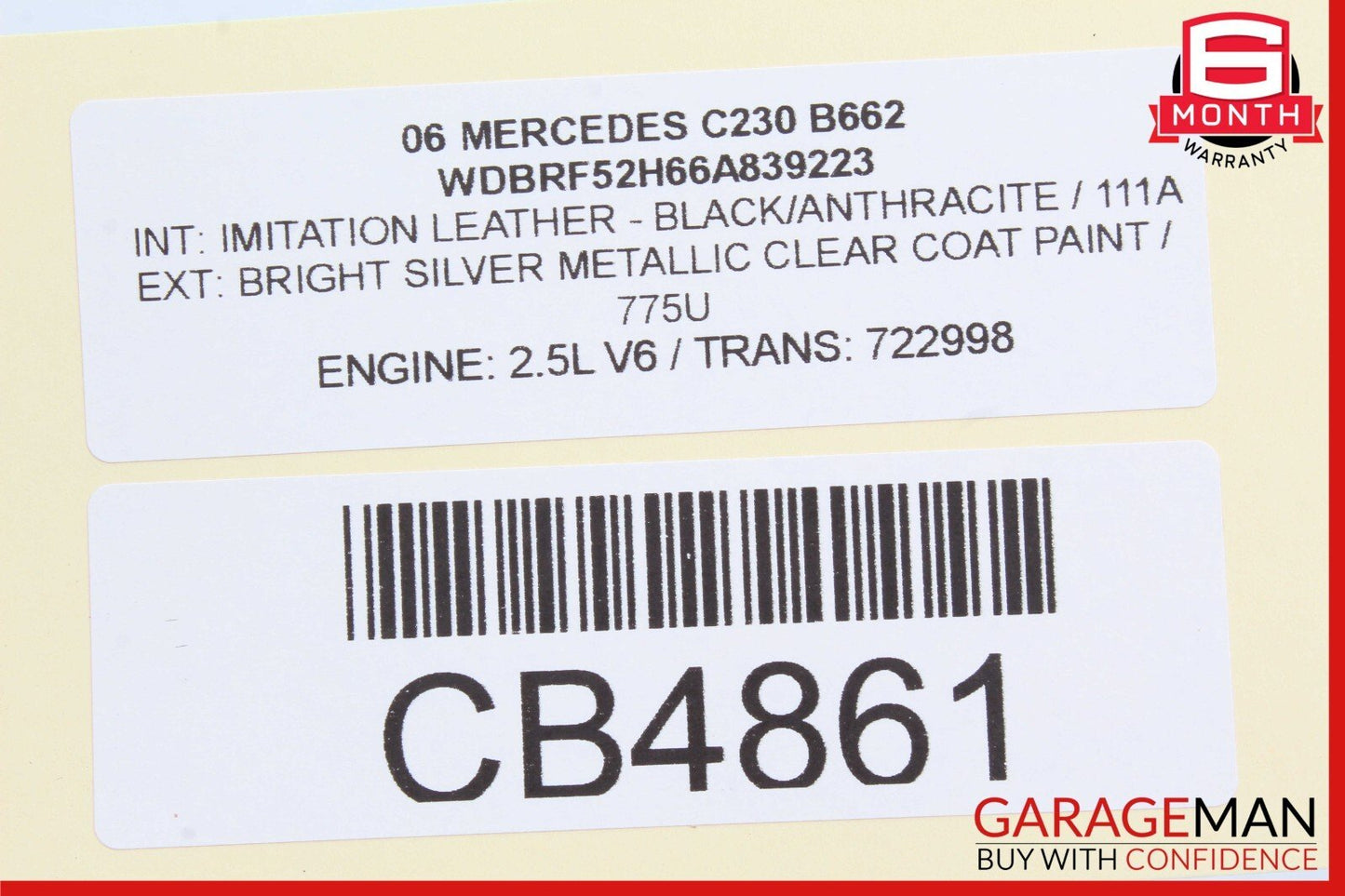 01-07 Mercedes W203 C230 C280 C320 Front Left Door Control Module 2038201585 OEM